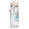 Flip straw water bottle