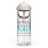 Flip straw water bottle
