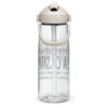Flip straw water bottle