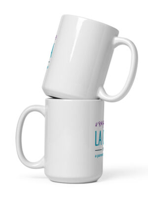 White glossy mug